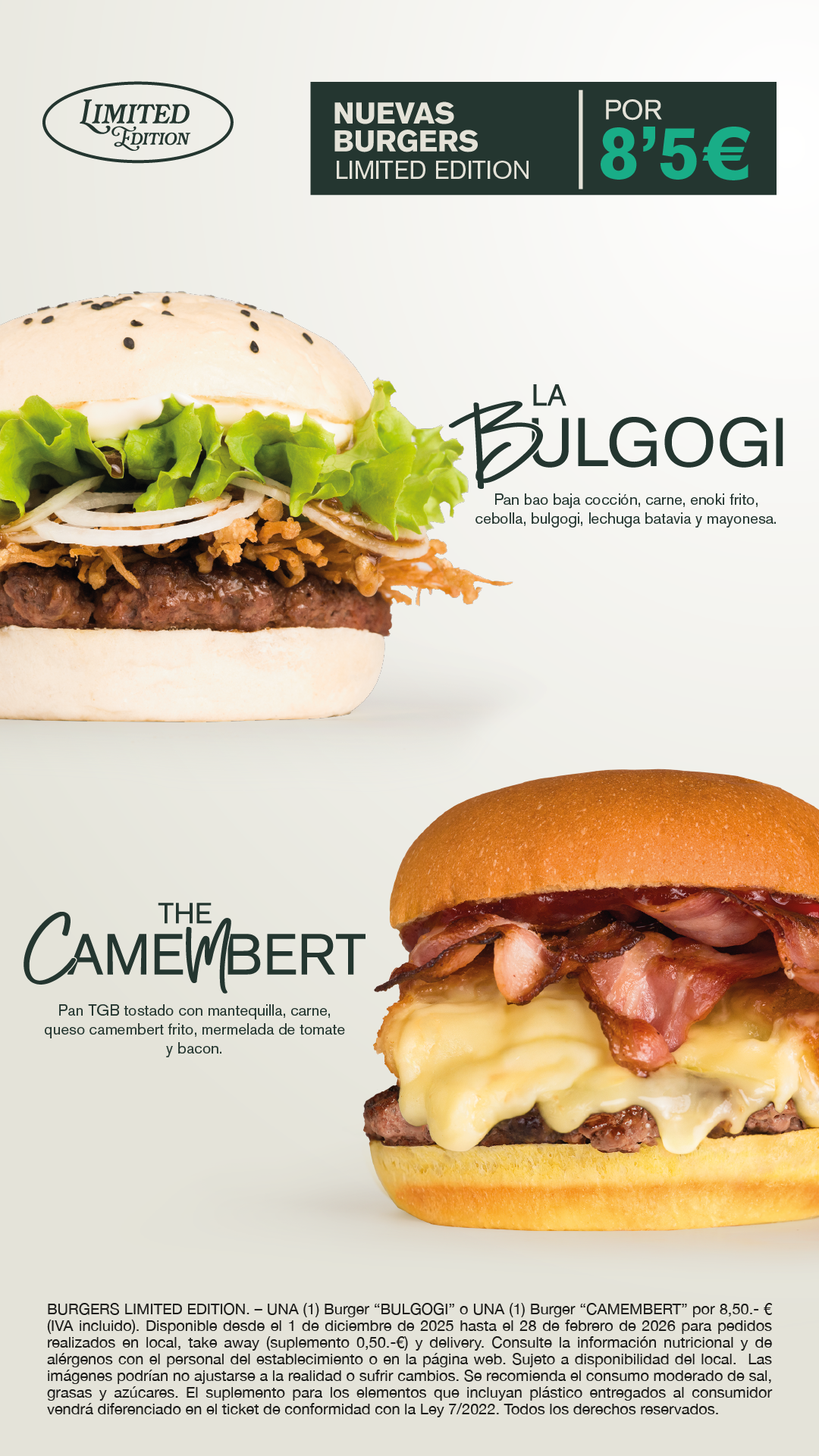 Nuevas Burgers de Edición Limitada